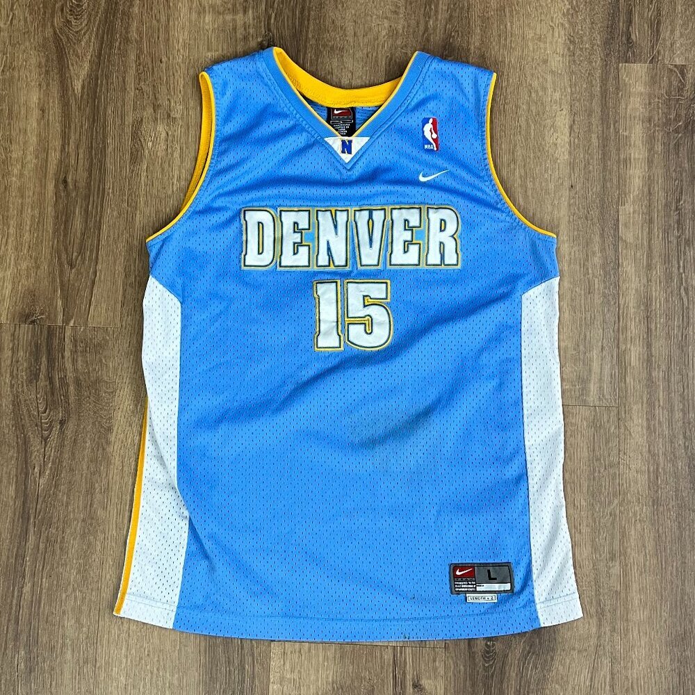 Vintage Nike Carmelo Anthony Denver Nuggets Jersey YOUTH Large Swingman